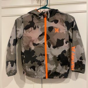BOYS' CORE PRINTED WINDBREAKER JACKET